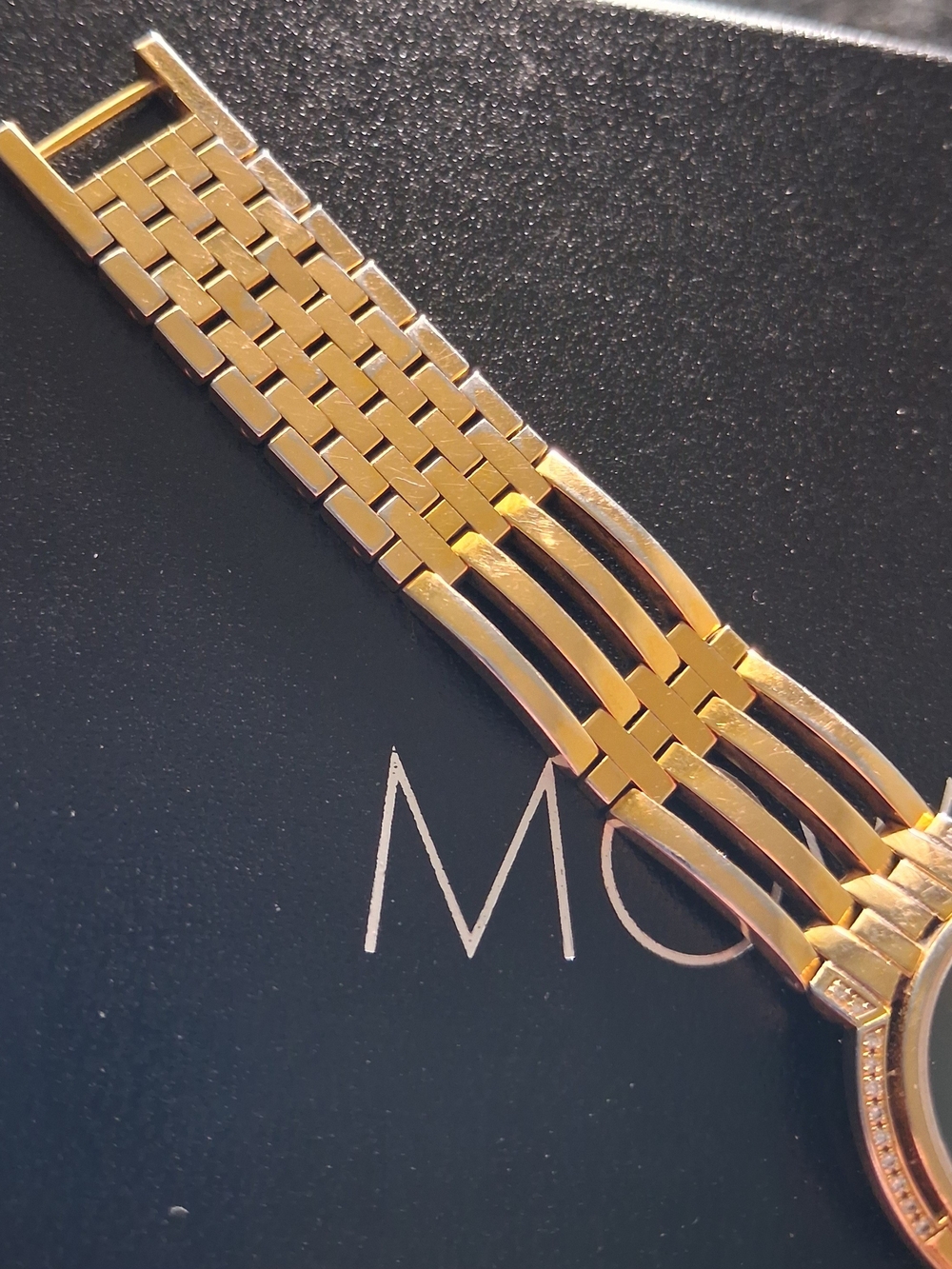 Movado Watch Gold and Diamond Women's Bracelet $2795 - Picture 6 of 16